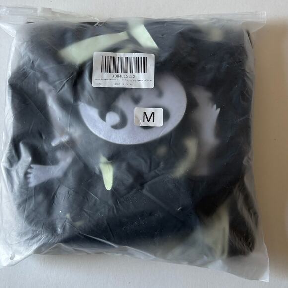 Glow in The Dark Skeleton Costume 2 Piece Set includes Jumpsuit Treat Bag size M - Picture 2 of 6